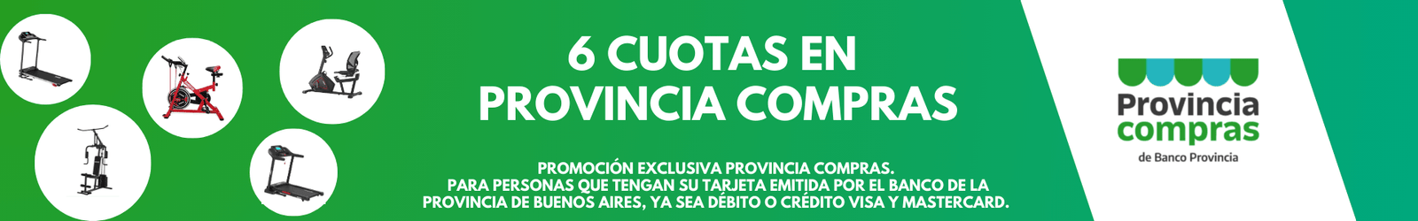 Banner promocion 6 cuotas en Provincia Compras