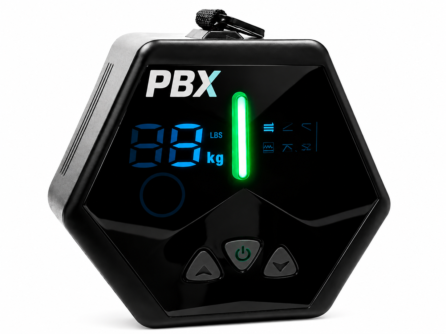 Ejercitador portátil PBX con resistencia digital de hasta 30 kg
